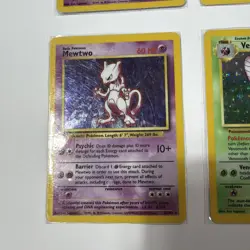 1999 Pokemon Base Set Holo - 5 Cards (First Edition Machamp, Alakazan, Mewtwo) - Image 2