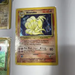 1999 Pokemon Base Set Holo - 5 Cards (First Edition Machamp, Alakazan, Mewtwo) - Image 4