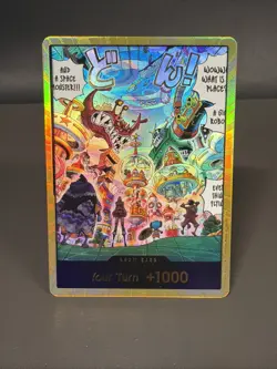 ONE PIECE TCG CARD - Egghead OP14-EB04 Gold Don!! Azure Sea's Seven ENGLISH - Image 1