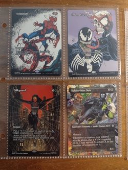 MAGIC THE GATHERING MTG MARVEL SPIDER-MAN lot of 7 BORDERLESS MINT CARDS - Image 2