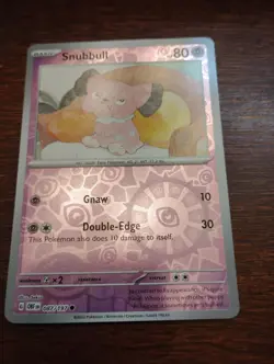 Snubbull 087/197 SV03: Obsidian Flames Reverse Holo pokemon card - Image 1