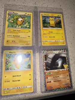 Pokemon TCG 4 Card Lot Raichu Pikachu Donphan 2021 Holo Regular English - Image 1