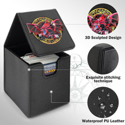Card Deck Box for YGO MTG 3D Sculpted Relief Deck Box 110 Card Storage Box Tradi - Image 4