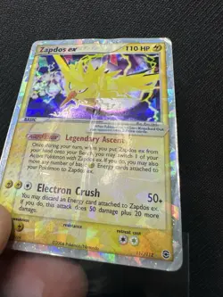 Zapdos ex 116/112 Fire Red & Leaf Green Secret Rare Holo Pokemon Card - Image 3