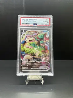 Pokemon TCG Snorlax VMAX Holo Ultra Rare Card Sword & Shield 142/202 PSA 10 - Image 1