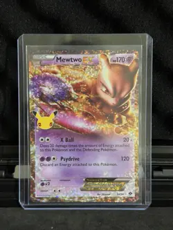 Pokemon Celebrations 25th Anniversary Card Mewtwo EX 54/99 Ultra RARE - Image 1