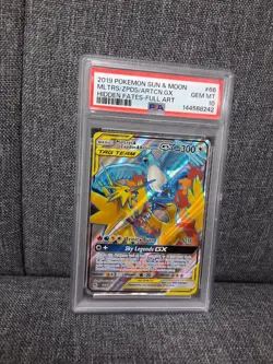 Moltres & Zapdos & Articuno GX 66/68 Hidden Fates Holo PSA 10 Pokemon Card - Image 1