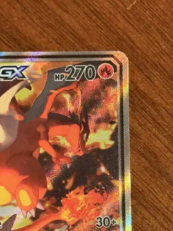 Pokemon TCG Tag Team Card Reshiram & Charizard GX Black Star Promo SM201 LP - Image 3