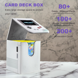 Card Deck Box Fits for YGO MTG,100+ Card Storage Box Trading Games PU Leather St - Image 4
