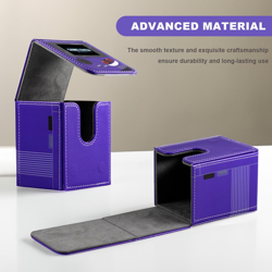 Card Deck Box Fits for YGO MTG,100+ Card Storage Box Trading Games PU Leather St - Image 5