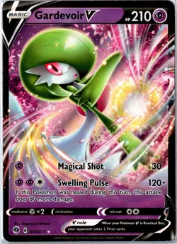 Pokemon Card - Gardevoir V 16/73 Champion's Path Ultra Rare Holo NM - Image 1