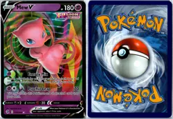 Pokemon Card - Mew V Fusion Strike 113/264 V Rare Holo Near Mint - Image 3