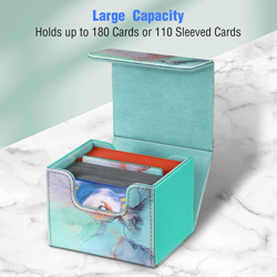 Card Deck Box Compatible with MTG/TCG/CCG, Magnetic Game Card Case Large Size Fi - Image 3