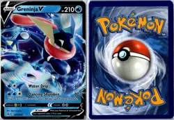 Pokemon Card - Greninja V Fusion Strike 073/264 V Rare Holo Near Mint - Image 3