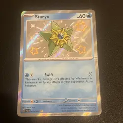 Pokemon TCG Staryu Scarlet & Violet Paldean Fates Card 118/091 - Image 1