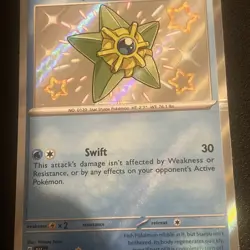Pokemon TCG Staryu Scarlet & Violet Paldean Fates Card 118/091 - Image 2