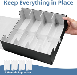 Card Deck Storage Box for Trading Cards 3000+MTG Deck Box with 24 Colorful Divid - Image 5