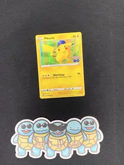Pokemon TCG Cards Pikachu 28/78 Pokemon Go Holo Rare NM - Image 1