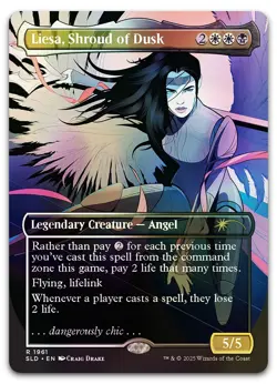 Liesa, Shroud of Dusk (Rainbow Foil) #1961 (NM) Secret Lair Drop SLD Magic MTG - Image 1