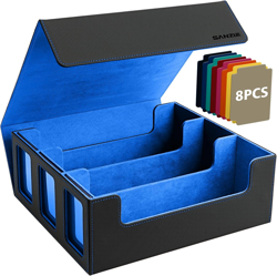 Card Deck Box for MTG Commander Deck Box with 8 Dividers Fits 1800+ Single Sleev - Image 1