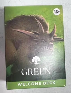 Wizards of the Coast Magic: The Gathering Welcome Deck GREEN New - Image 1