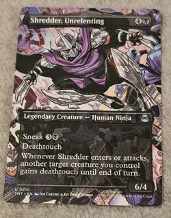 MTG Shredder, Unrelenting (Borderless) 210 Teenage Mutant Ninja Turtles Magic - Image 1