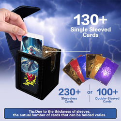 MTG Deck Box BTB for Commander Display, Fits 100 Double Sleeved Cards, 2 Divider - Image 2