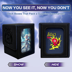 MTG Deck Box BTB for Commander Display, Fits 100 Double Sleeved Cards, 2 Divider - Image 5
