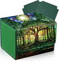 Leather Card Deck Case Compatible with MTG Cards Holds 120+ Trading Cards Strong - Image 1