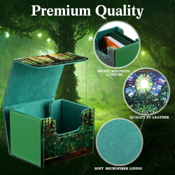 Leather Card Deck Case Compatible with MTG Cards Holds 120+ Trading Cards Strong - Image 3