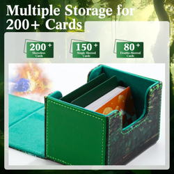 Leather Card Deck Case Compatible with MTG Cards Holds 120+ Trading Cards Strong - Image 4