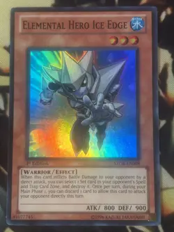 Yugioh: Elemental Hero Ice Edge - STOR-EN098 - Super Rare - 1st Edition - NM - Image 1