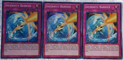 Yugioh 3x Infernity Barrier CT09-EN023 Super Rare Limited Edition NM Playset - Image 1