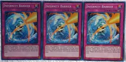 Yugioh 3x Infernity Barrier CT09-EN023 Super Rare Limited Edition NM Playset - Image 2