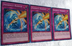 Yugioh 3x Infernity Barrier CT09-EN023 Super Rare Limited Edition NM Playset - Image 5