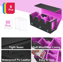 MTG Deck Box with 2 Commander Display, 4-In-1 Card Deck Case, Strong Magnet Card - Image 5