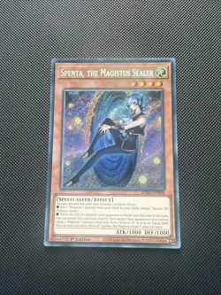 Spenta the Magistus Sealer BPRO-EN098 Secret Rare Near Mint 1st Edition Yugioh - Image 1