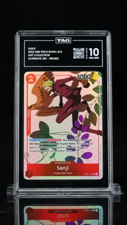 One Piece Sanji OP01-013 Gift Collection Alternate Art Promo TAG 10 - Image 1