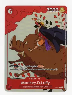 Monkey D. Luffy Holo Alt Art Rare One Piece TCG Gift Collection 2023 P-001 NM - Image 1