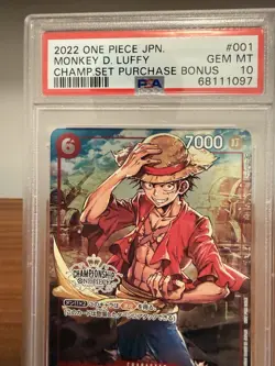 2022 One Piece Championship Top Prize Monkey D. Luffy PSA 10 - Image 3