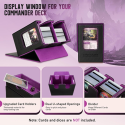 MTG Deck Box, MTG Commander Card Deck Box with Commander Display & Dice Tray Fit - Image 5