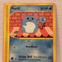 Marill - Aquapolis 53/147 2002 - E Reader - Pokemon TCG Card - WOTC - MP - Image 2
