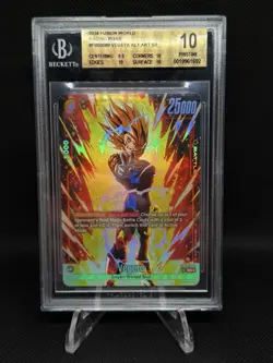 Vegeta FB03-089 SR ALT Dragon Ball Super Card Game Fusion World BGS 10 - Image 1