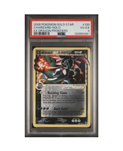 Pokemon Charizard Gold Star EX Dragon Frontiers Holo Ultra Rare Card #100 PSA 4 - Image 2