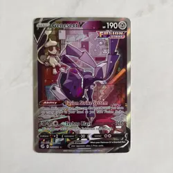 Pokemon TCG Genesect v Fusion Strike Holo Ultra Rare Card 255/264 Near Mint - Image 1