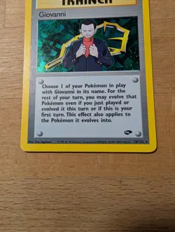 Pokemon Giovanni Gym Challenge Holo Rare Trainer Card 18/132 English 2000 - Image 4