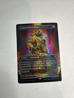 Commanders Plate Promo Card Magic the Gathering TMNT (FOIL) P 0135 - Image 1