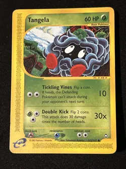 Tangela 112/147 Aquapolis Pokemon Card Excellent! Vintage WOTC Era - Image 2