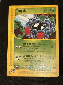 Tangela 112/147 Aquapolis Pokemon Card Excellent! Vintage WOTC Era - Image 3