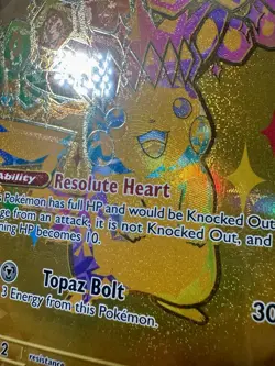 ERROR Pokemon TCG Prismatic Secret Pikachu Gold Card Misprint Texture Shift - Image 4